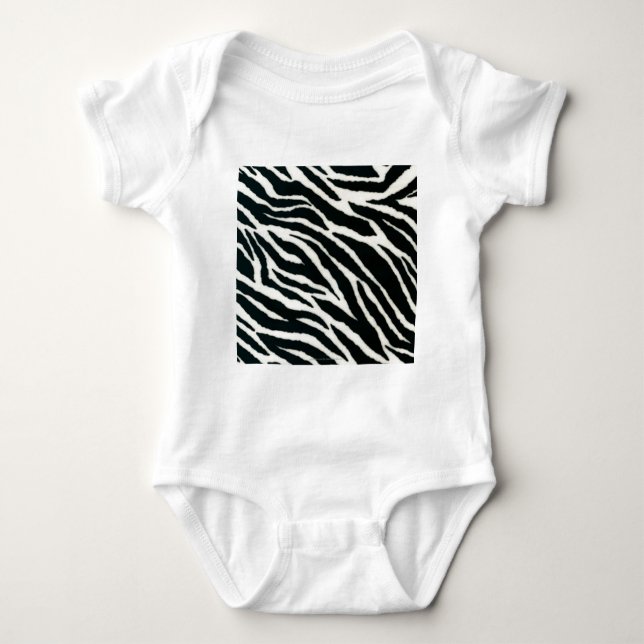 Body RAB Rockabilly Zebra Imprimer noir et blanc (Devant)