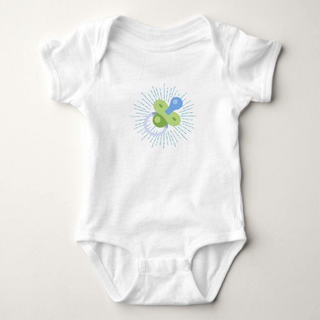 Body Radiant Pacifier Bodysuit. (Devant)