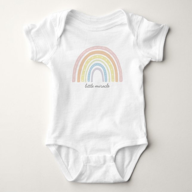 Body Rainbow Baby | Petit miracle | Arc-en-ciel Boho (Devant)