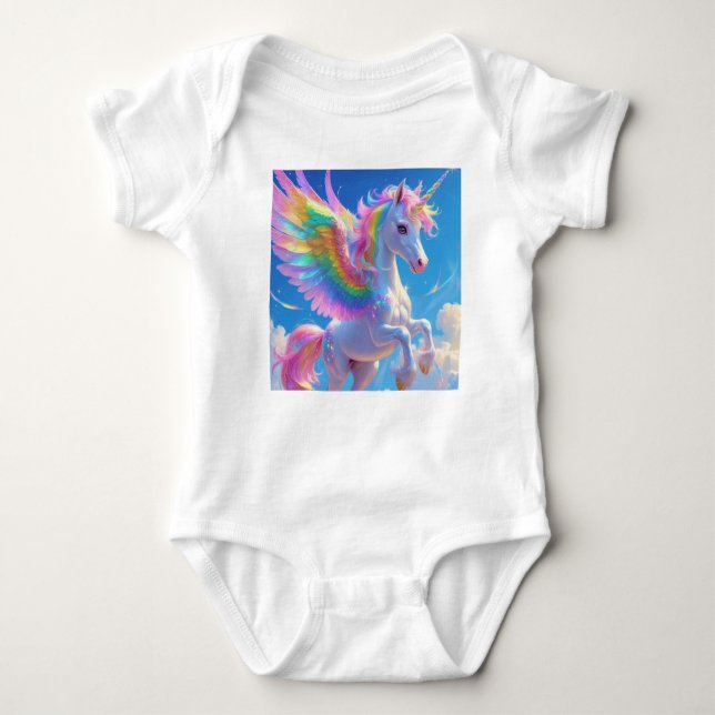Body Rainbow Winged Prancing Unicorn (Devant)