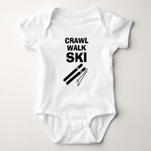Body Ramper Marcher Skier bodysuit bébé drôle de ski