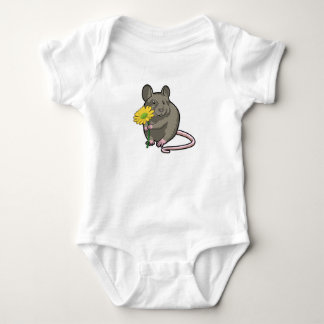 Body Rat avec fleurs jaunes