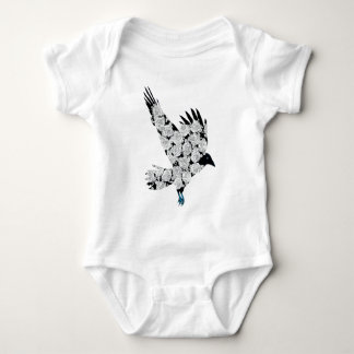 Body Raven et illustration gothique de tatouage de