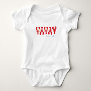 Body Red Lobsters Preppy Coastal Situation Amusante Béb