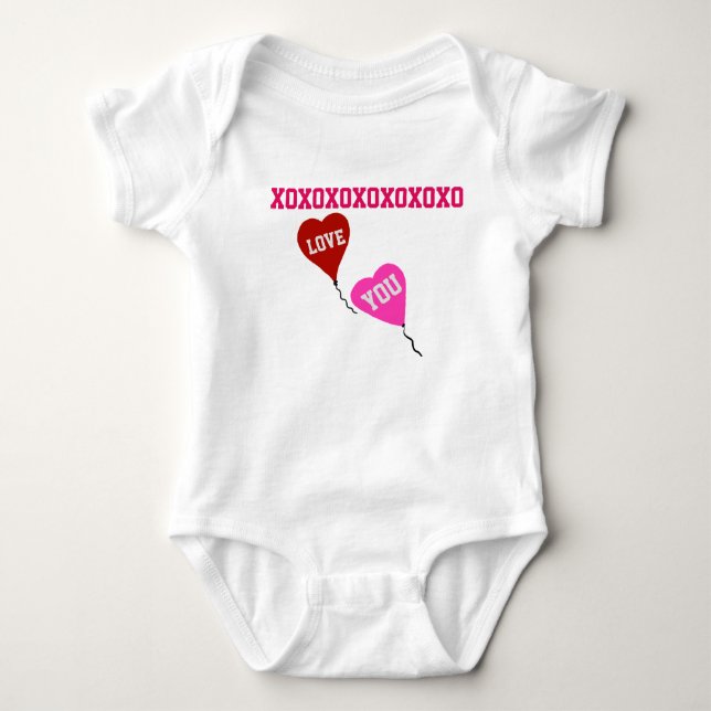 Body Red Pink Love Valentine Hearts (Devant)