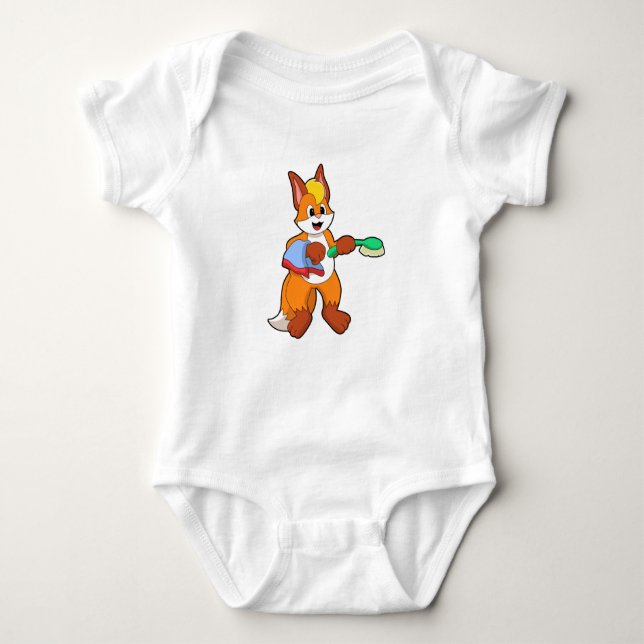 Body Renard avec serviette et brosse (Devant)