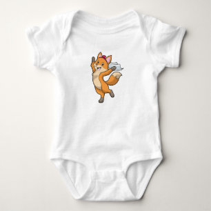 Body Renard comme mariée avec voile et cœur