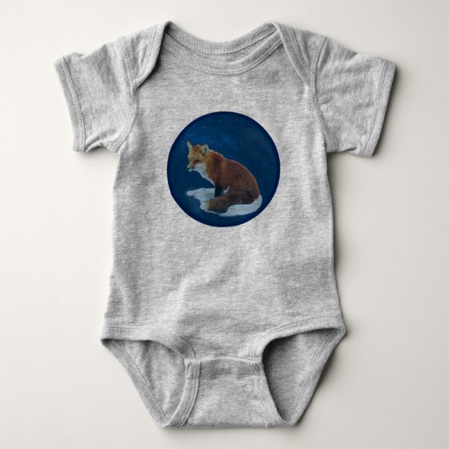 Body Renard en Snow Baby Bodysuit (Devant)