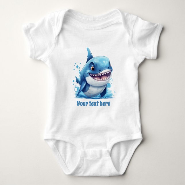 Body requin de plage cool ajouter du texte (Devant)