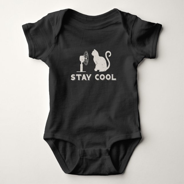 Body Restez Cool Chat T-Shirt (Devant)