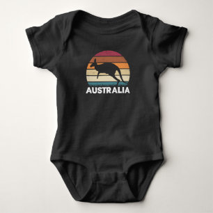 Body Retro Australian Animal saut Kangaroo