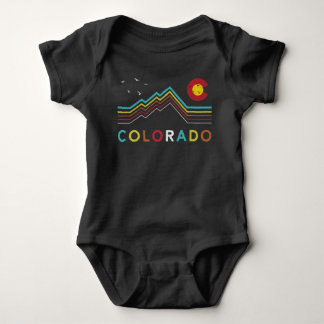 Body Retro Colorado Drapeau Rocky Mountain Souvenir