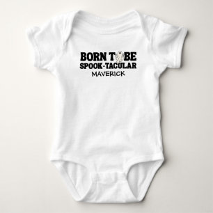 Body Retro Ghost One Halloween Garçon 1er Anniversaire