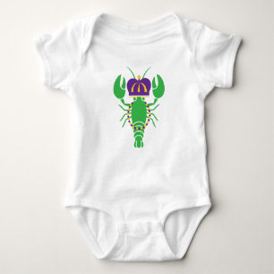 Body Roi Crawfish Mardi Gras Bodysuit bébé