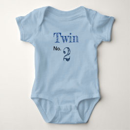 Body Romper "Twin no.2" bleu.