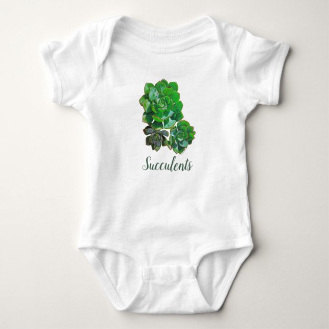Body Rosette Succulents Bodysuit bébé (Devant)