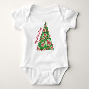 Body Rottweiler Rottie Chien Bauble Arbre de Noël Rouge