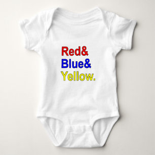Body Rouge Bleu Jaune   Couleurs Primaires