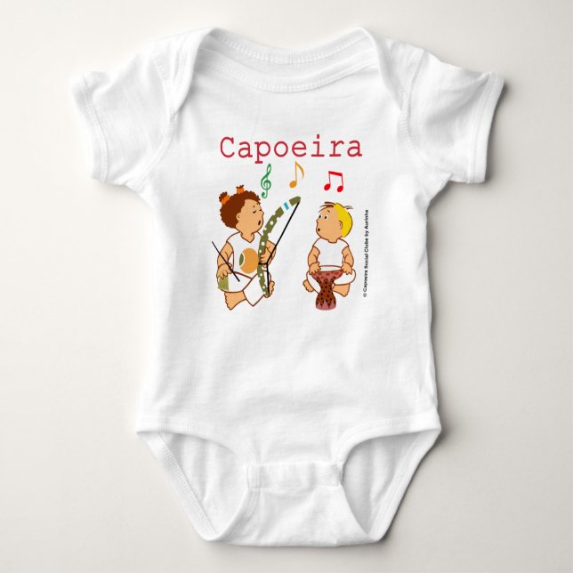 Body Roupa de bebê com desenho de de Capoeira  (Devant)