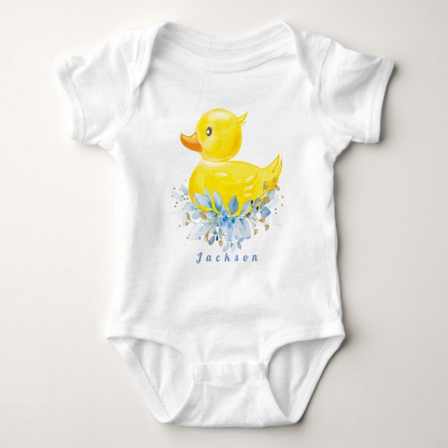 Body RUBBER DUCK Garçon Premier anniversaire T-shirt bé (Devant)