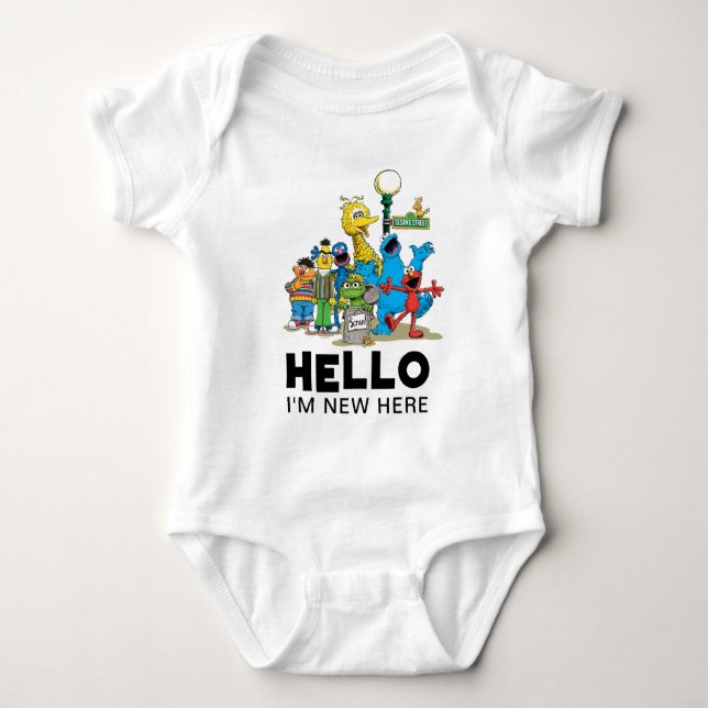 Body Rue vintage Sésame | Nouveau bébé (Devant)