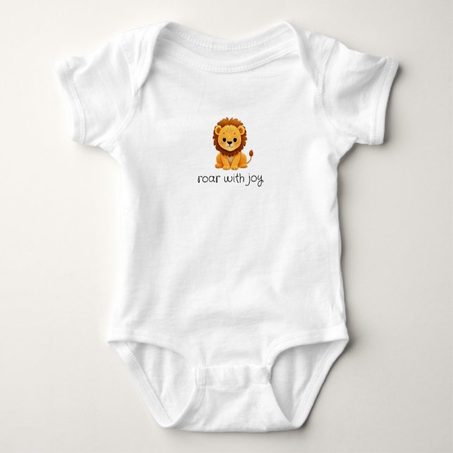 Body rugir avec joie lion maillot de bébé (Devant)