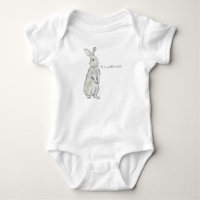 Sac fourre-tout drôle de lapin de velours