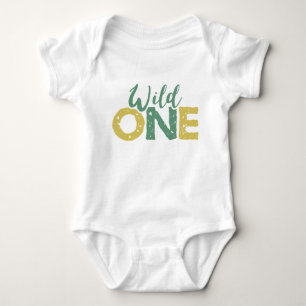 Body Safari Animaux de la Jungle Anniversaire Vert Or S