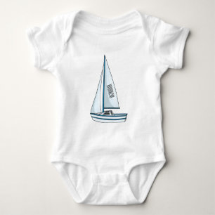 Body Sailboat cartoon illustration