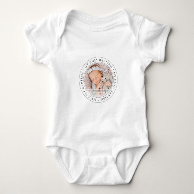Body Saint-Baptême Cadre simple Photo personnalisée mod (Devant)