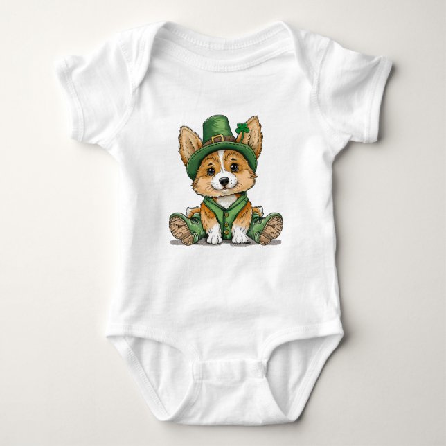 Body Saint Patrick's Day Corgi Chien (Devant)