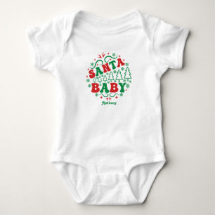 Body Santa Baby Noël de Noël Rétro Personnalisé