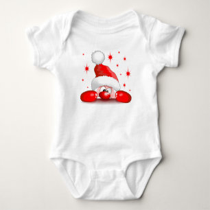 Body Santa Cartoon Cute Peeking Character © BluedarkArt