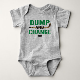 Body Sauter et changer Hockey Bébé Bodysuit Bâtons vert