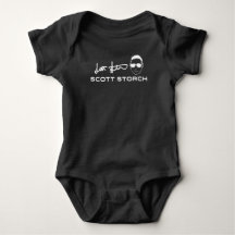 Scott Storch Black Baby One Piece Baby Bodysuit