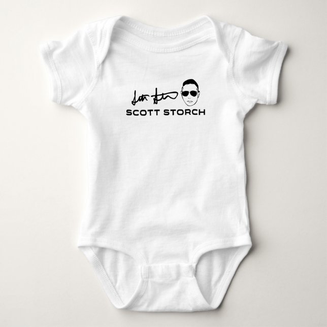 Body Scott Storch White Baby One Piece Baby Bodysuit (Devant)