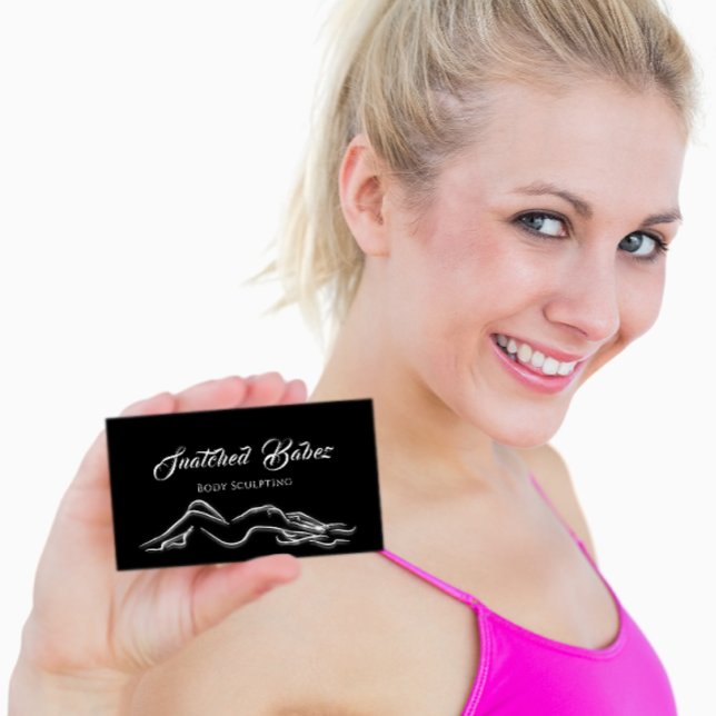 Body Sculpting Beauty Custom Logo Massage Studio Visitenkarte (Body Sculpting Beauty Custom Logo Massage Studio Business Card)