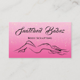 Body Sculpting Schönheitssymbole Massage Wellness- Visitenkarte