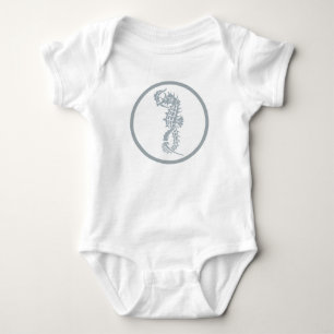 Body Seahorse Bleu Classique Nautique Élégant