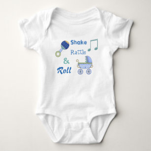 Body Shake Rattle et Roll Baby Boy's Bodysuit