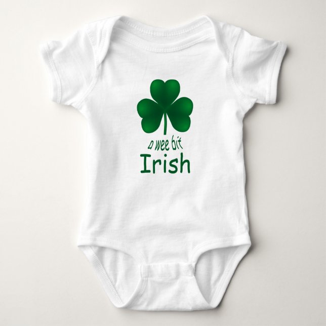 Body Shamrock de St Patrick Wee Bit Irlandais Infant Cr (Devant)