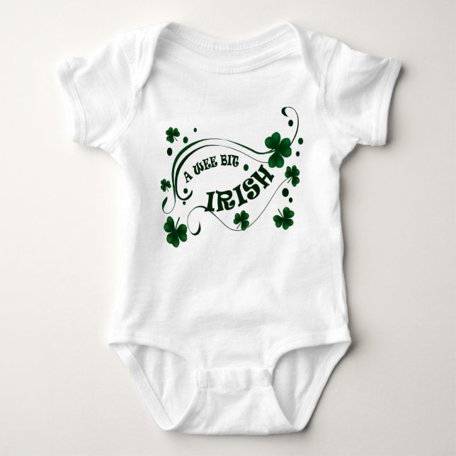 Body Shamrocks de la Saint-Patricks Wee Bit Irlandais n (Devant)