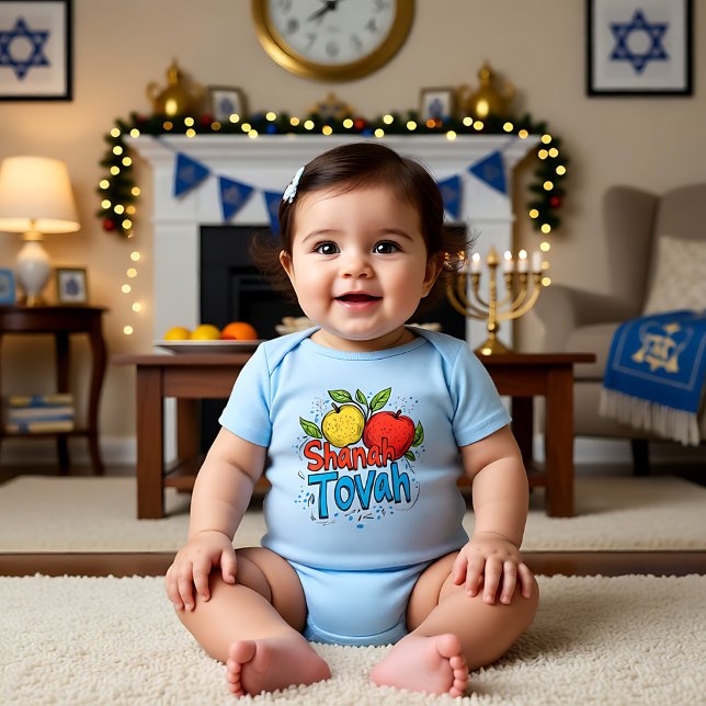 Body 🍎 Shanah Tovah (🍎 Shanah Tovah Baby Bodysuit)