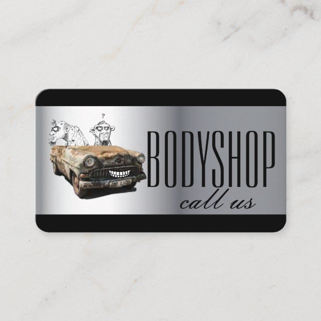 Body Shop Auto Visitenkarte (Vorderseite)