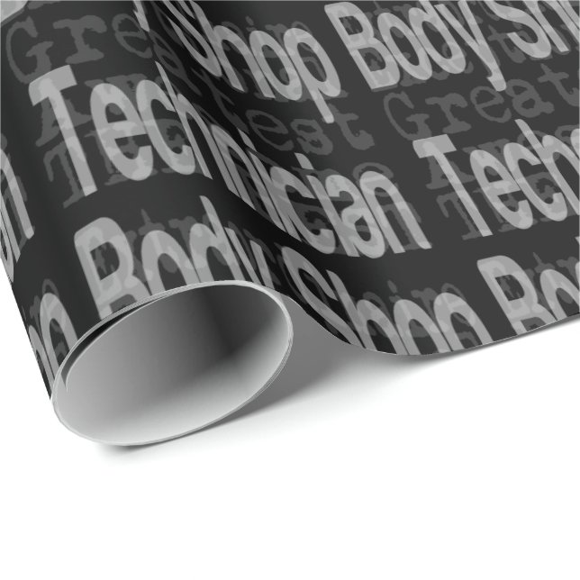 Body Shop Techniker Geschenkpapier (Rolleneckpunkt)