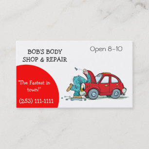 Body Shop und Reparatur-Visitenkarte Visitenkarte