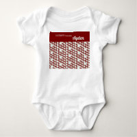 SHRIMPLEMENT adorable Motif rétro blanc rouge pers