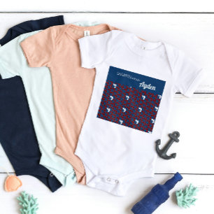 Body SHRIMPLY Funtastic Motif rouge bleu personnalisé