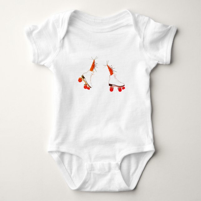 Body Shrimps on Roller Skates Baby Bodysuit (Devant)