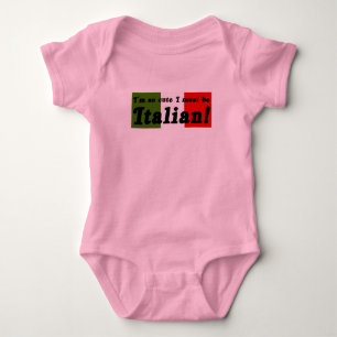 Body Si mignon je dois être chemise infantile italienne